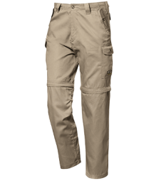 Pantalone SIR REPORTER poliestere/cotone sabbia con zip al ginocchio